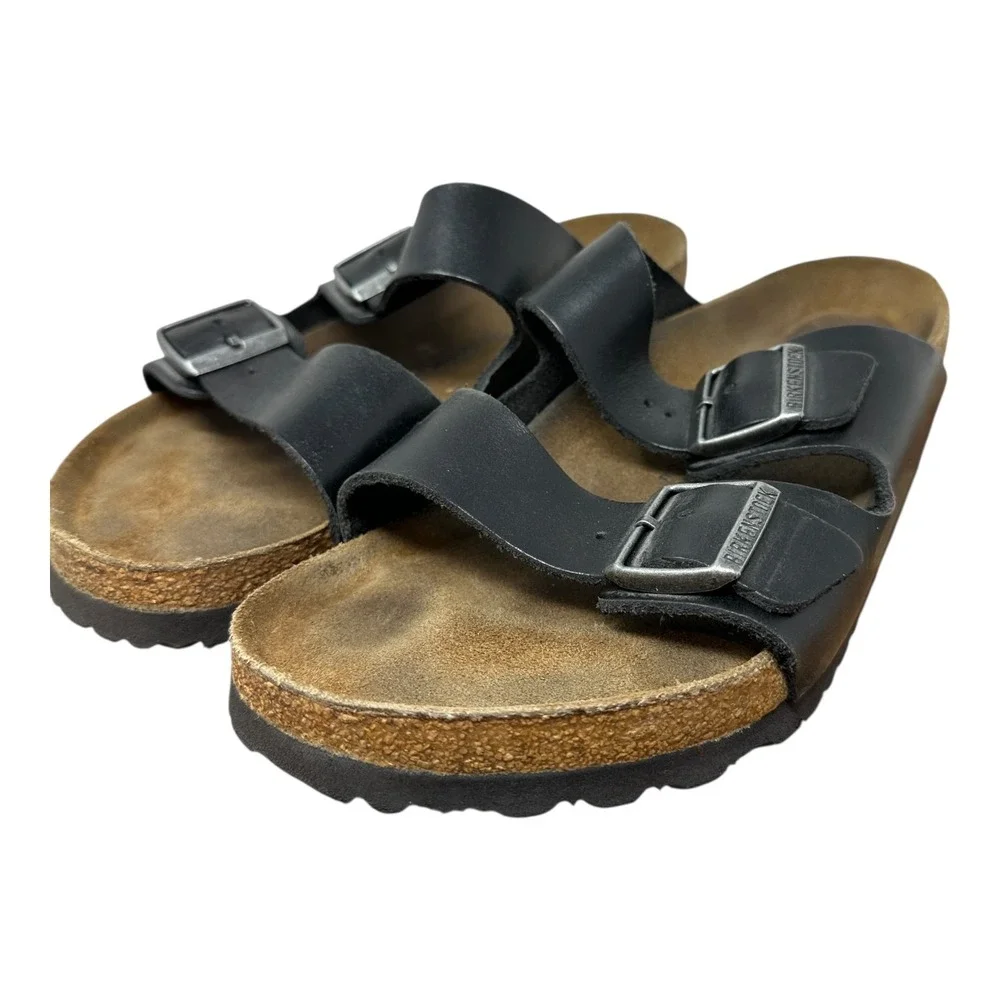 Birkenstock Arizona Soft Footbed Leather Preppy Habana Size 44  11-11.5 - Picture 8 of 13